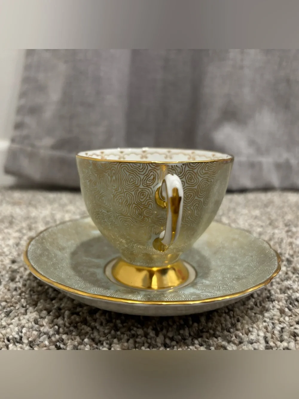 Vintage Tuscan Fine English Bone China Teacup & Saucer Set Made in England 50s